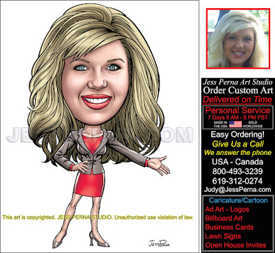 Independent Broker Real Estate Caricature Ad