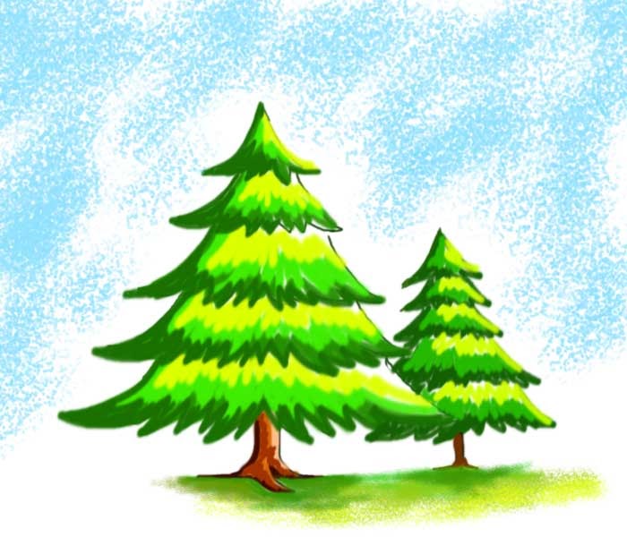 How to draw Christmas tree easy step by step Christmas tree drawing
