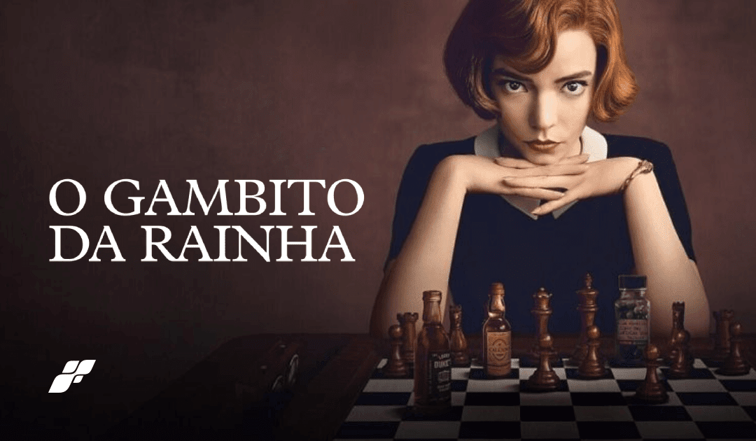 Jogo de Xadrez Gambito da Rainha - Modelo Americano Beth Harmon