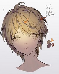 Anime Hair Coloring Tutorial (Basic) - Digital Painting Tutorials and