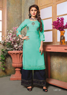 Kiana Floret kurti with palazzo buy wholesale price