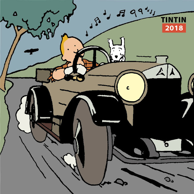 Boys Adventure Comics UPDATED Tintin calendars