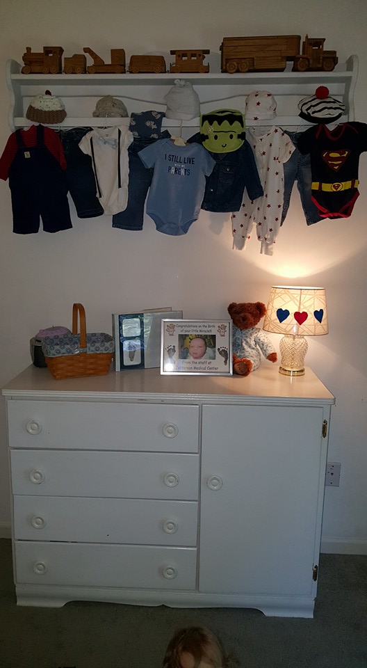 I Can Work With That Baby Clothes Display Shelf