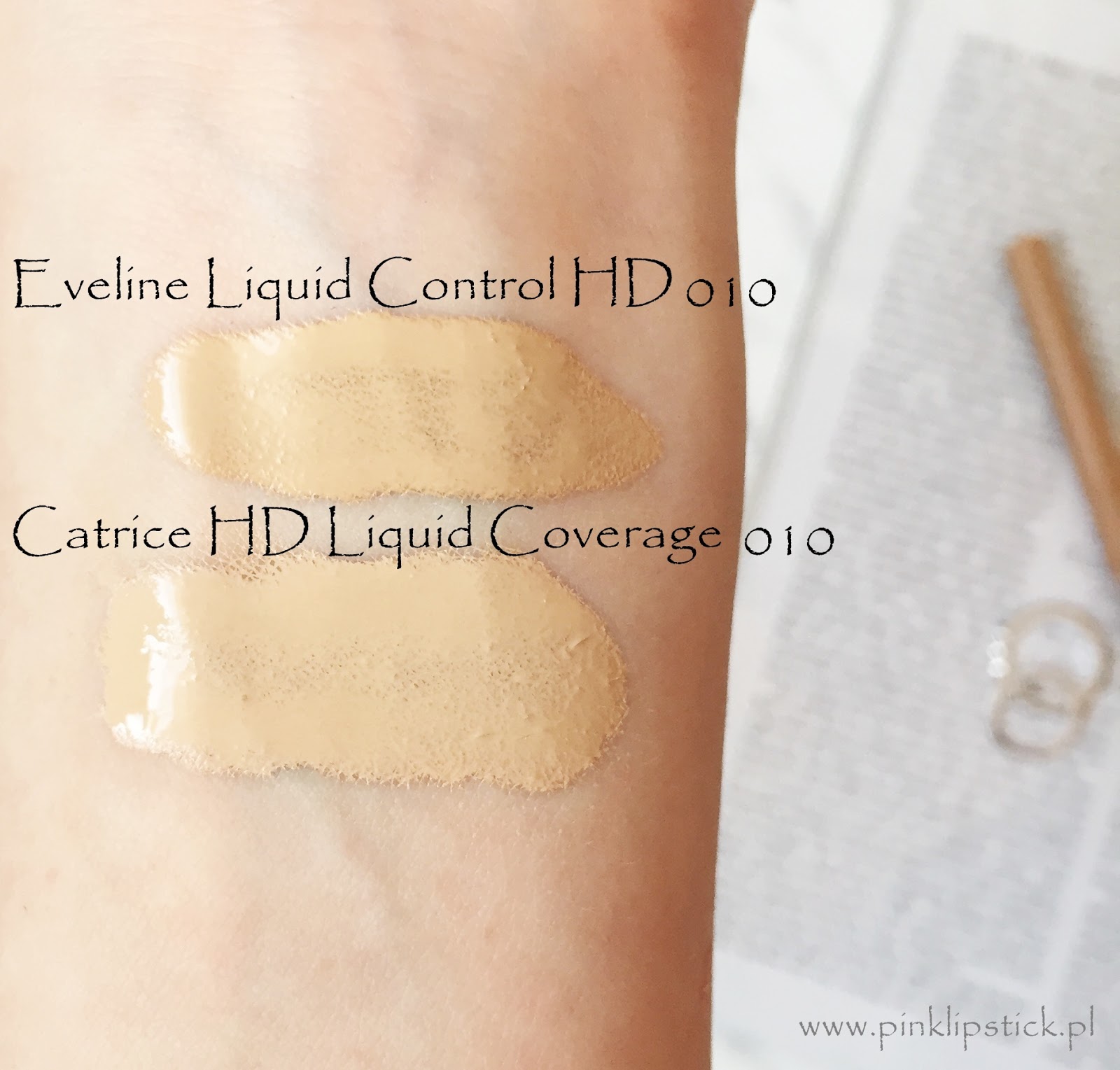 Podkład Eveline Liquid Control HD + Korektor Eveline Ideal Cover Full