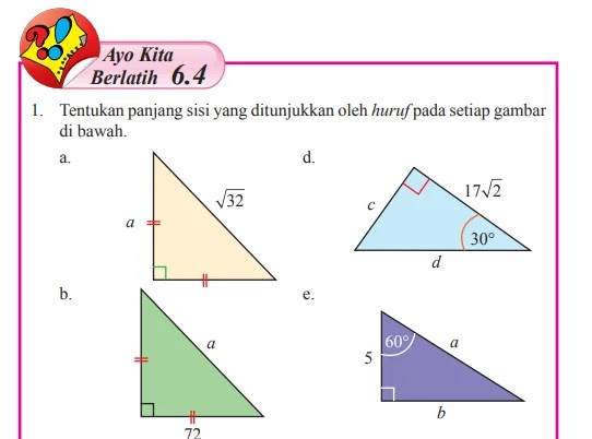 Jawaban soal matematika kelas 8 semester 2 halaman 40