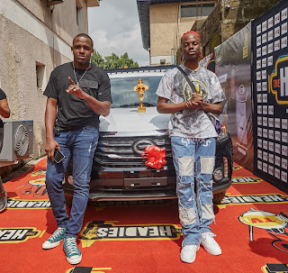 GX GOSSIP: REMA & his Manager Super Sean All Smiles as the artist picks up his Next Rated Car from Headies Awards Organizers GX GOSSIP: REMA & his Manager Super Sean All Smiles as the artist picks up his Next Rated Car from Headies Awards Organizers