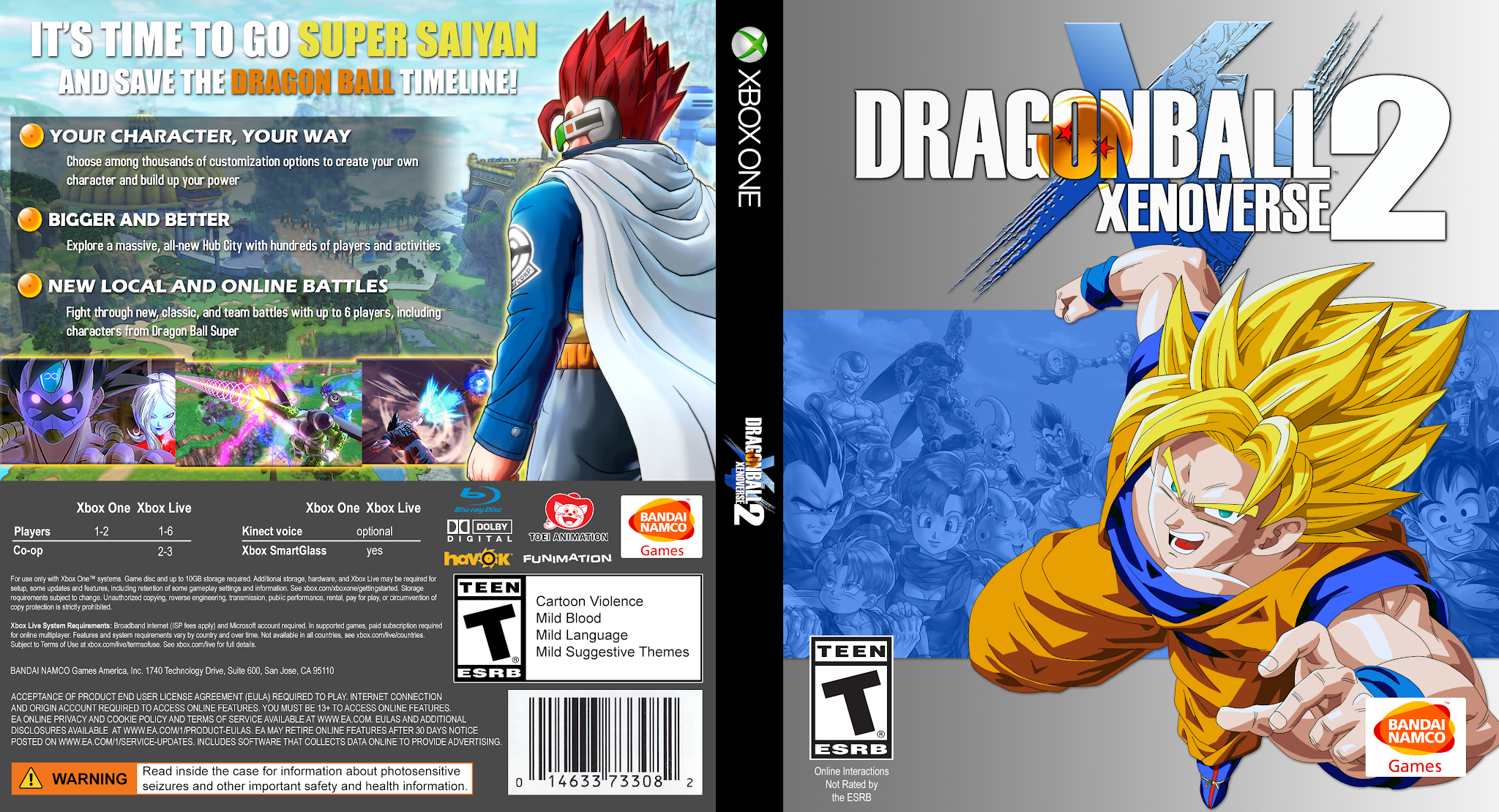 Dragon Ball Xenoverse 2 - Xbox One | Ultra Capas
