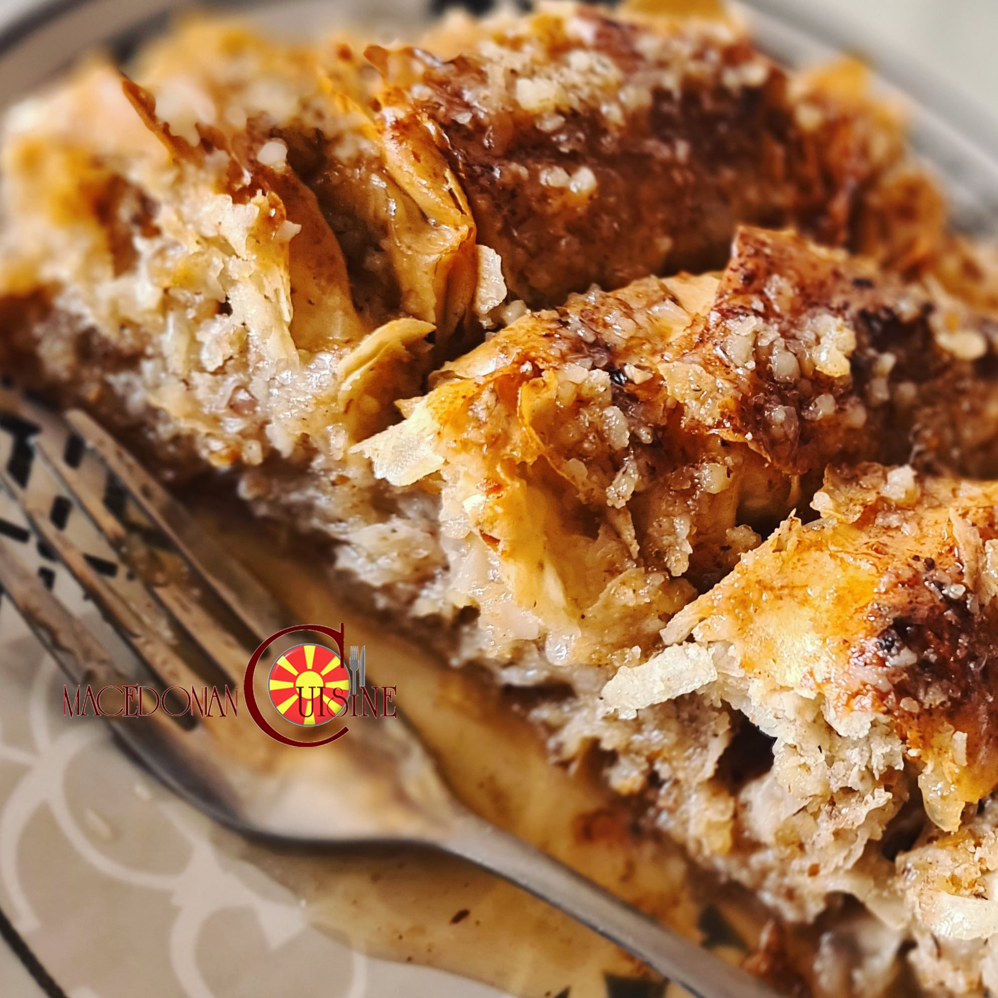 BAKLAVA WITH WALNUTS AND SEMOLINA Macedonian Cuisine