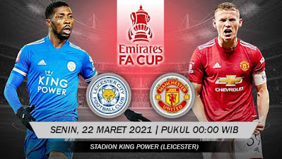 Prediksi Perempat Final Piala FA Leicester City vs Manchester United 22 Maret 2021