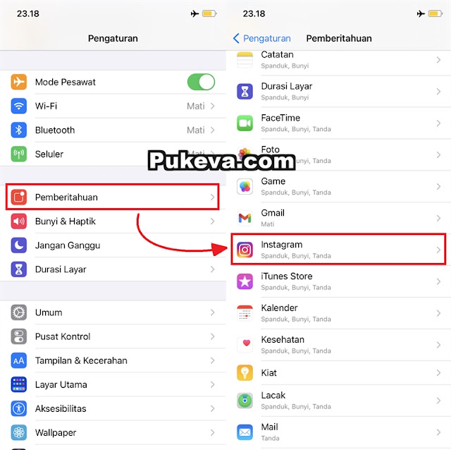 Cara Mengaktifkan Notifikasi Instagram Di Iphone Yang Tidak Muncul Bunyi Pukeva