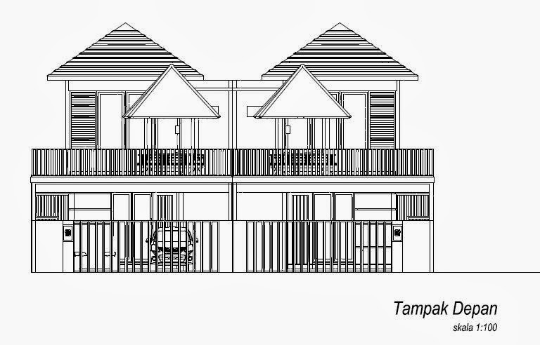 JASA EKSTERIOR INTERIOR DESAIN  Gambar Kerja Tampak  Depan  