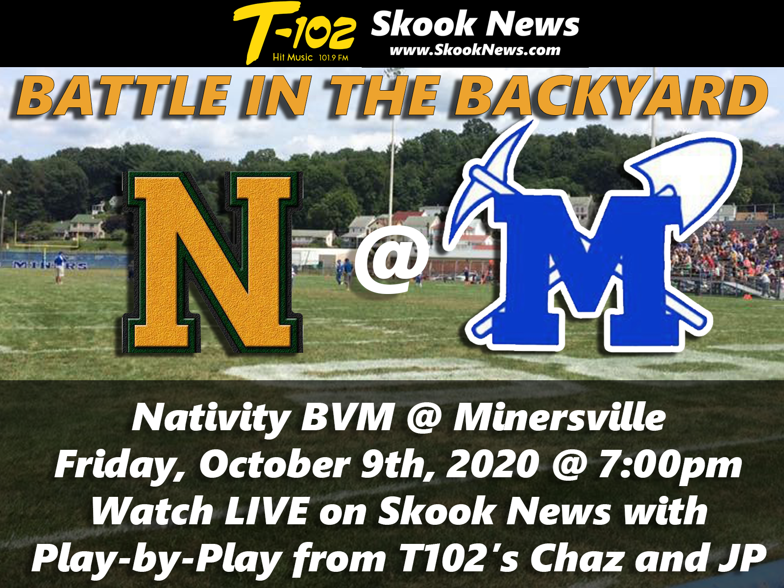 WATCH LIVE Battle in the Backyard Nativity BVM at Minersville Area