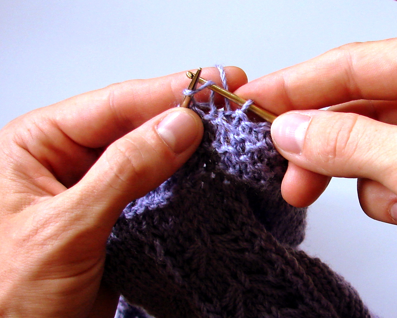 Ferby's Corner Knitting Bind off using crochet hook