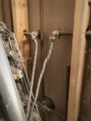 remove removal shower panel tower plumber