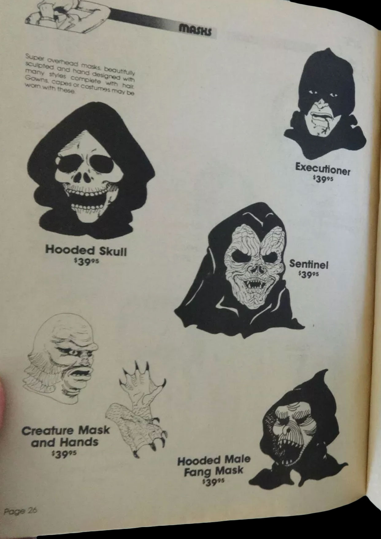 1980 SEARS Halloween Shop Catalog (Masks of the) Blood Curdling Blog
