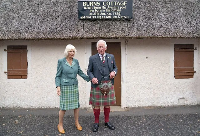 Prince of Wales and Duchess of Cornwall visited Dumfries House and Robert Burns' cottage