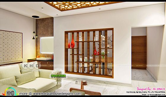 Living roof wooden decorative interior wall