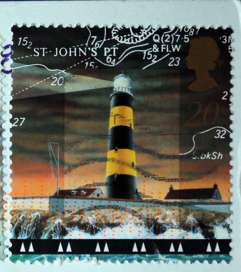 Mail Adventures Received Lighthouses on Stamps