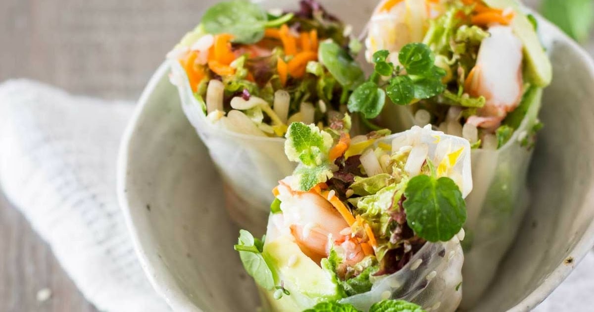 jápánese ríce páper rolls Healthy Food Recipes