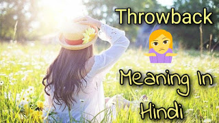 Throwback Meaning In Hindi