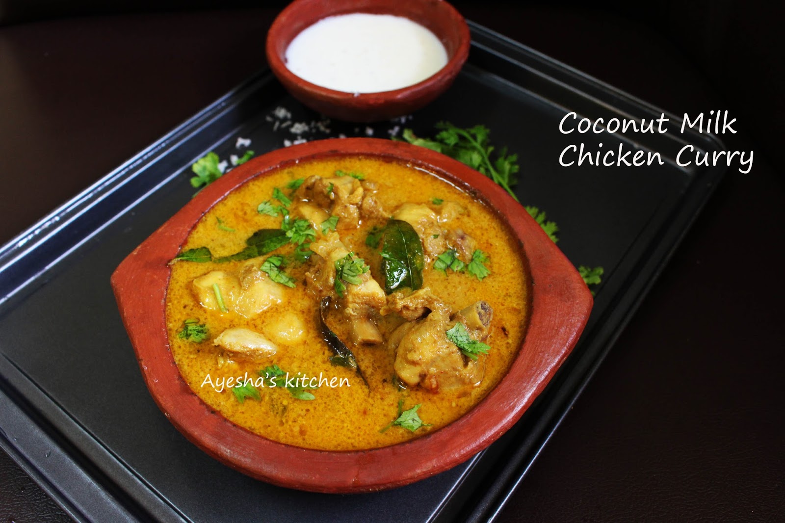 CHICKEN CURRY WITH COCONUT MILK RECIPE - CHICKEN RECIPES / COCONUT MILK