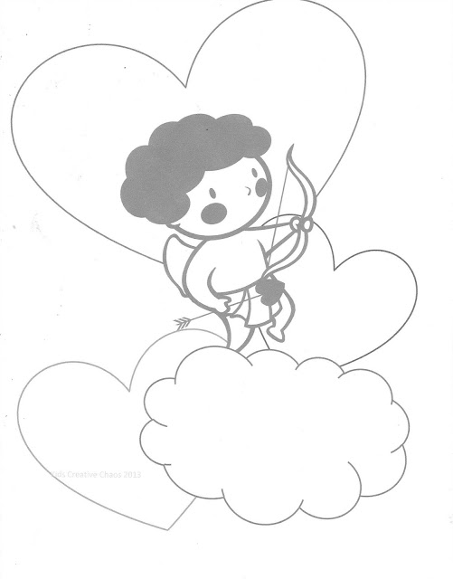 valentine clipart to color - photo #16