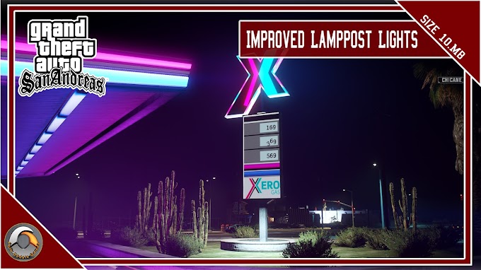 GTA San Andreas Improved Lamppost Lights V2 For Pc