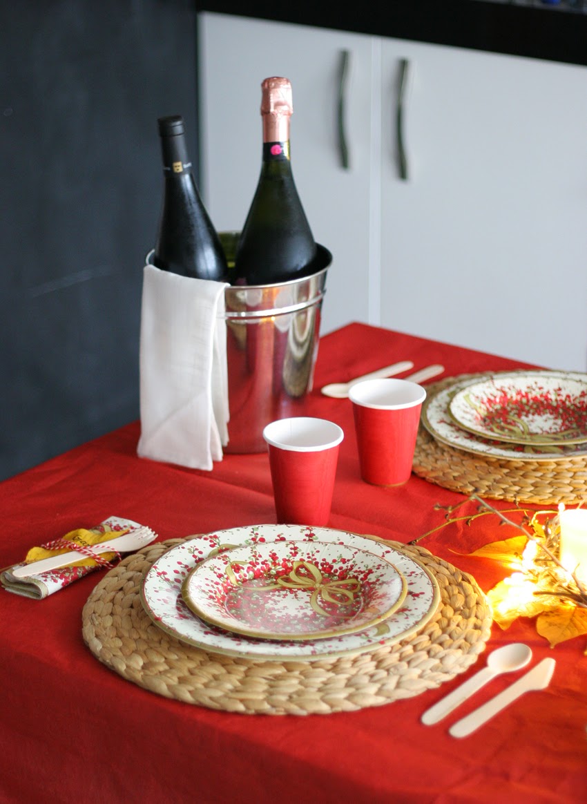 Mesa navideña de cartón con Elegance Party - Decorar en familia12