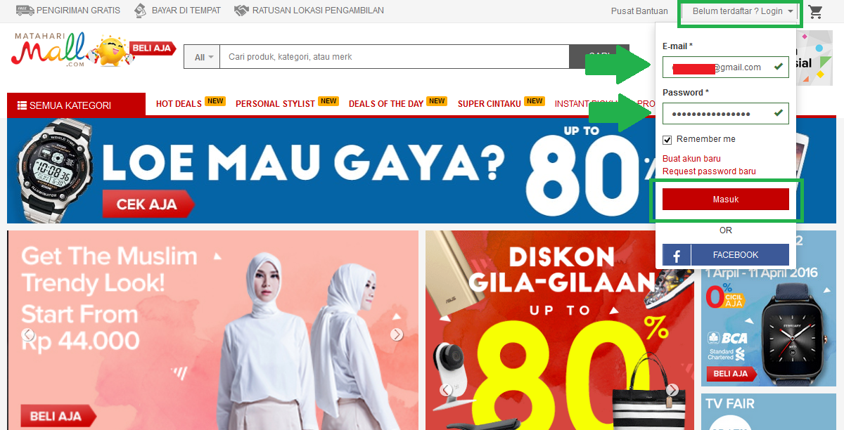 Cara Cek Status Order Pesanan Barang Di Mataharimall Com Aditya Web Com
