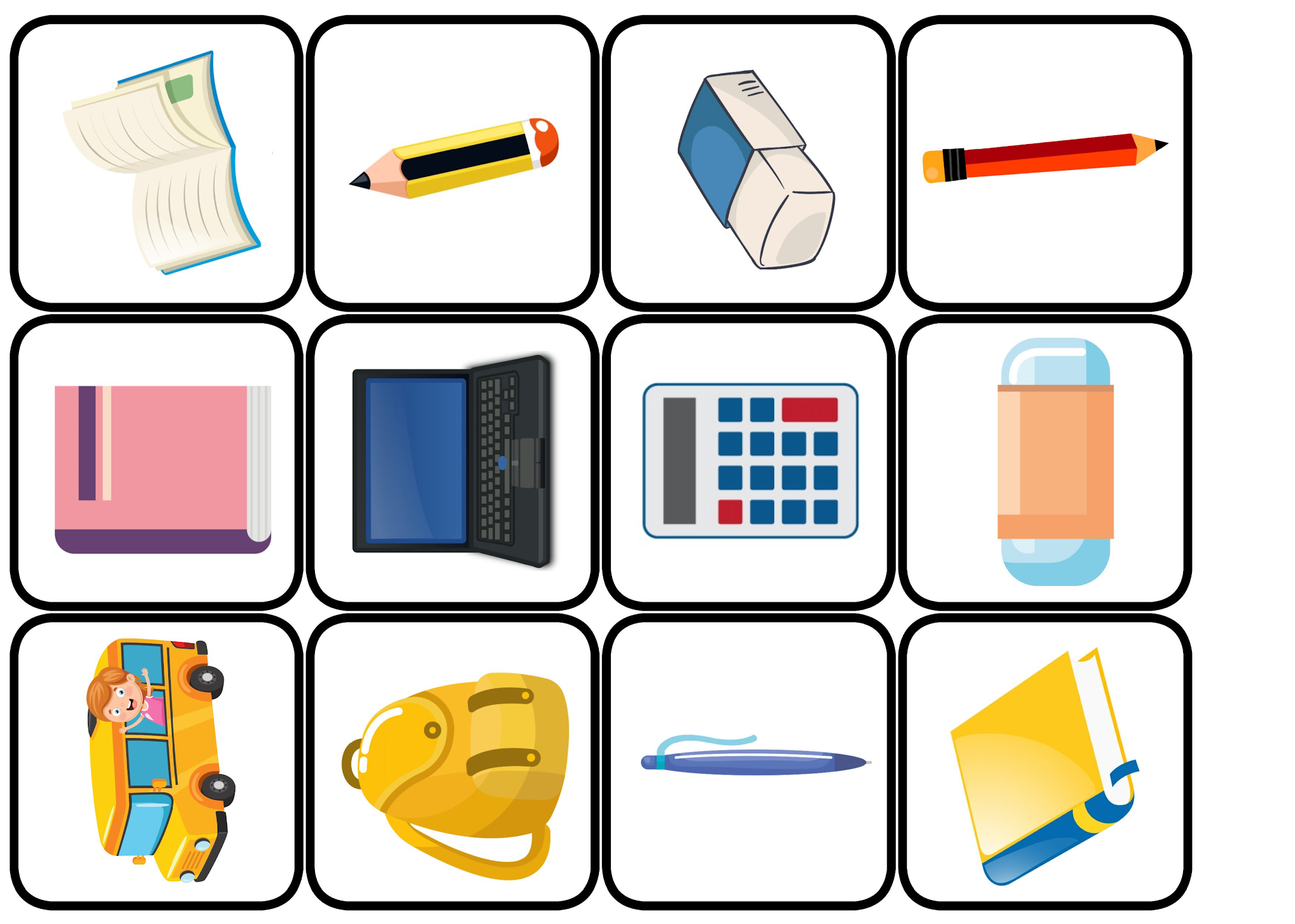 School Things Flashcards