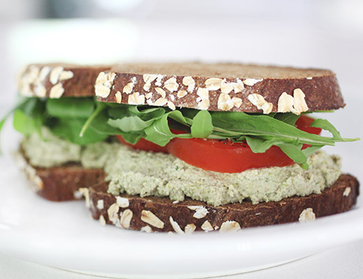 lisa is cooking: Edamame Pate Sandwiches with Molasses Oat Bread