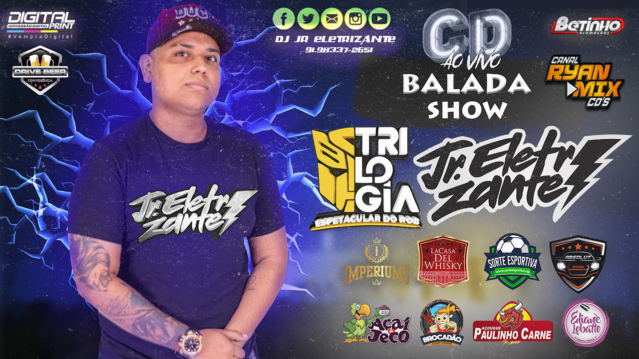 CD AO VIVO DJ JR ELETRIZANTE NO BALADA SHOW 14082021 Cds de