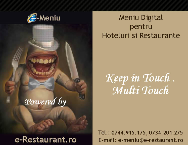 Meniu Digital pentru Restaurante si Hoteluri