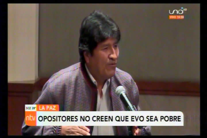 Oposición califican de MENTIROSO a Evo Morales por decir que es POBRE y masistas justifican sus afirmaciones