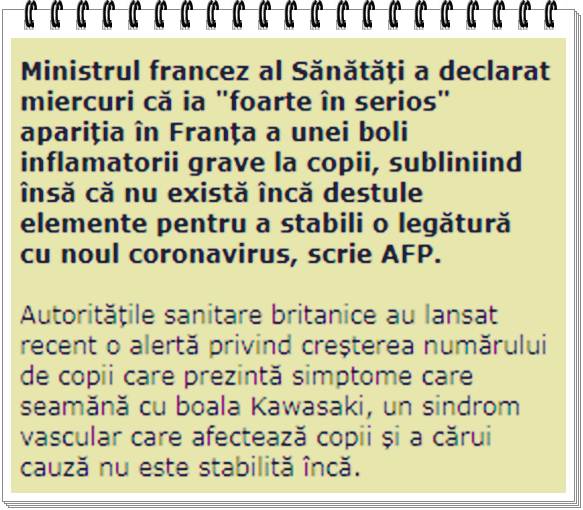 Noua boală INFLAMATORIE la copii care seamănă cu boala Kawasaki păreri
