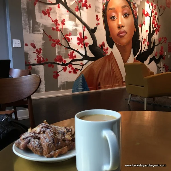 upstairs at Wrecking Ball Coffee Roasters in Berkeley, California