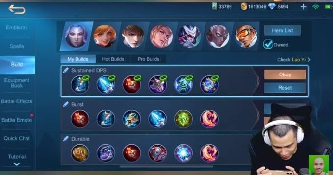 6 Items Best Build Luo Yi Mobile Legends From Jess No Limit