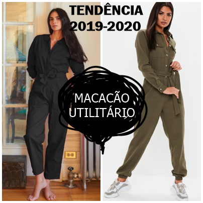 Cantinho da Léia SLZ: Macacão utilitário:Tendência Primavera verão 2019/ 2020