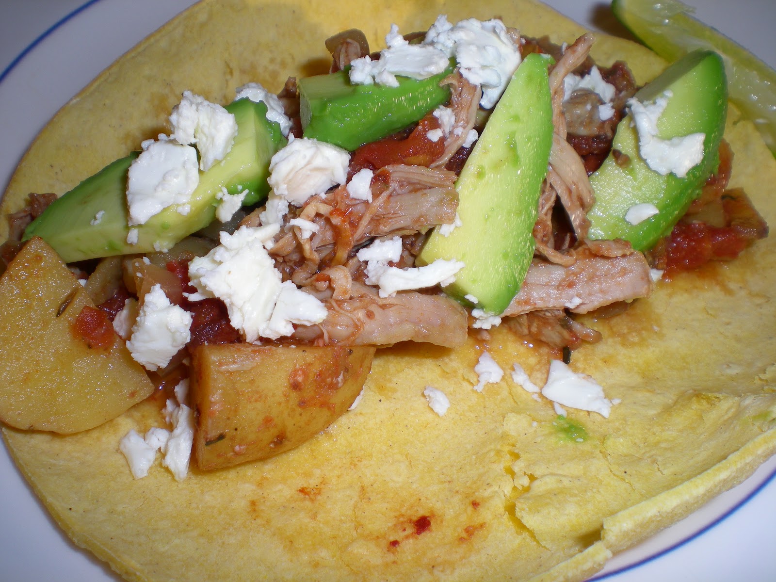 Slow Cooker Pork Tinga Tacos From Anne's Kitchen