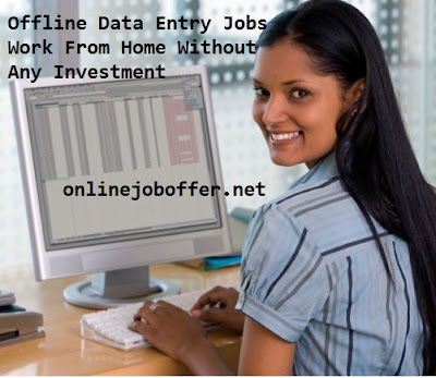 offline data entry jobs from home without investment in madurai