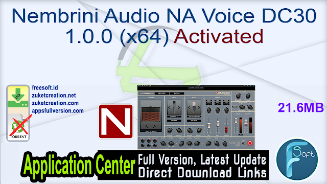 Nembrini Audio NA Voice DC30 1.0.0 (x64) Activated