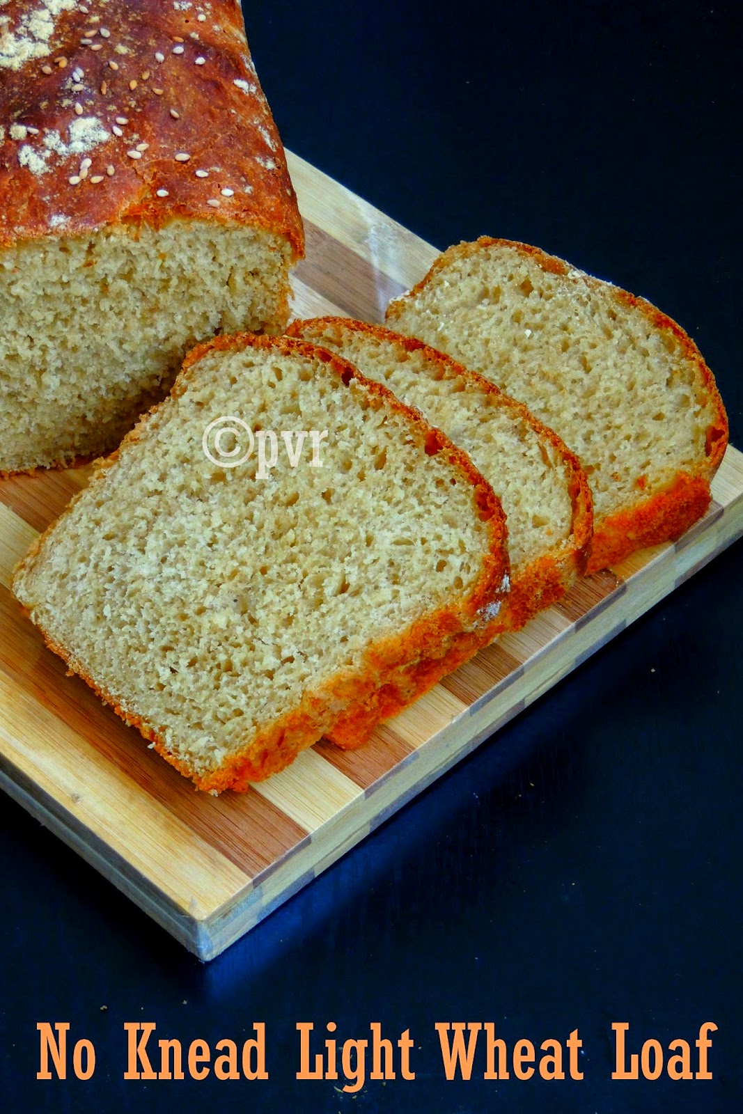 Vegan loaf, Wholewheat no knead loaf