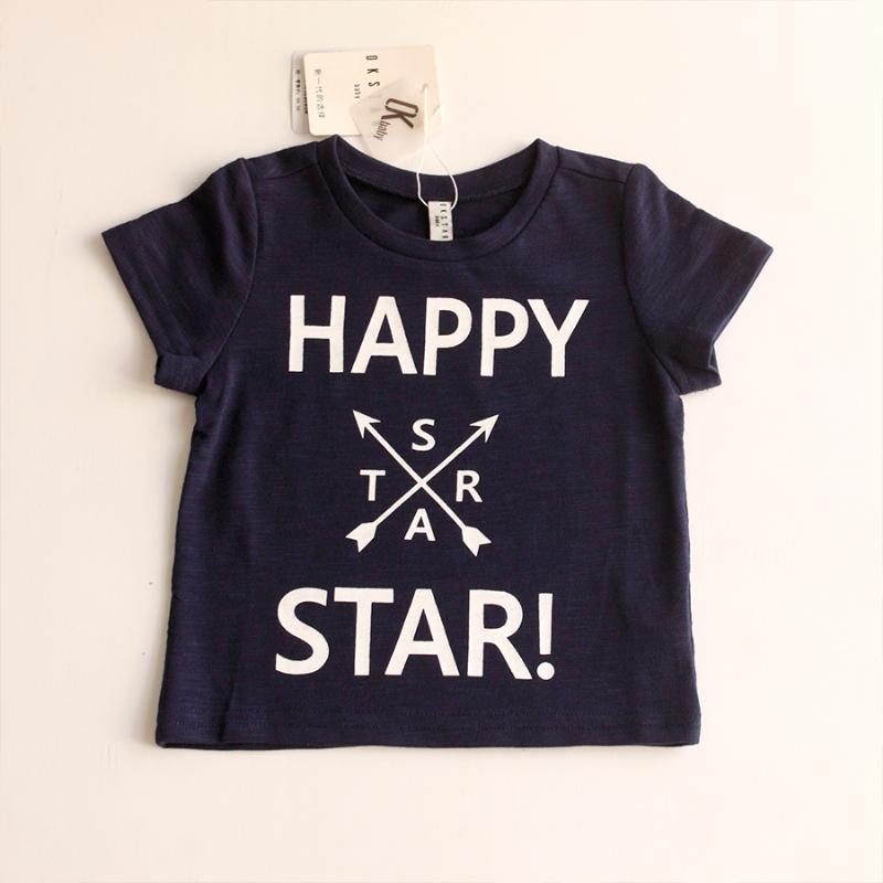 Áo Thun Tay Ngắn In Chữ - Bé 3-13 tuổi - Thương Hiệu : OkStar 153689 2 3 572