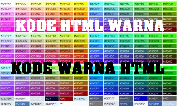 Html Kode Warna Kode Html Warna Kode Warna Html Pendidikan