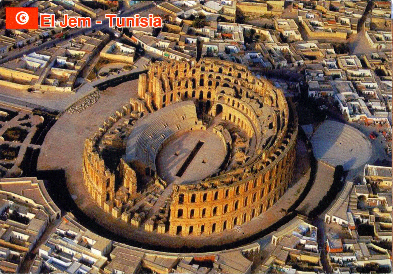 WORLD COME TO MY HOME 1252 TUNISIA Amphitheatre Of El Jem UNESCO WHS world-come-to-my-home-1252-tunisia-amphitheatre-of-el-jem-unesco-whs