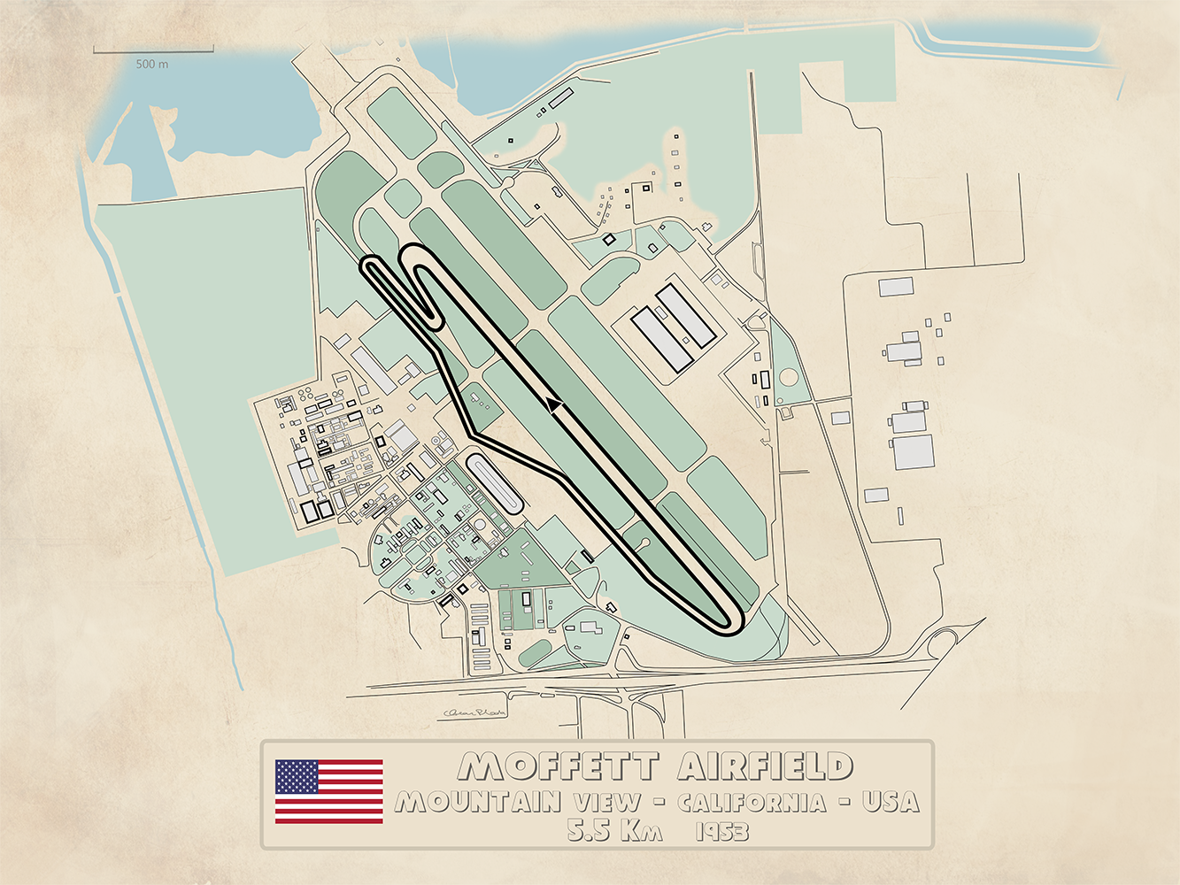 OscarPlada Moffett airfield 1953