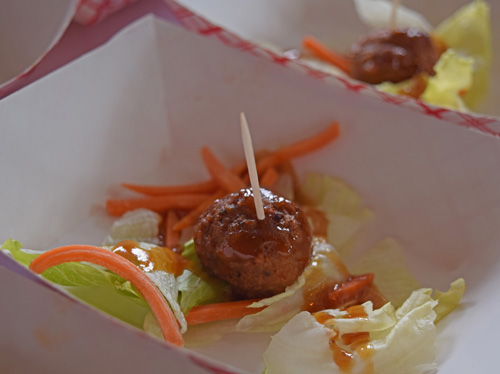 Bahn mi meatballs at the 2019 Scenic City Eggfest