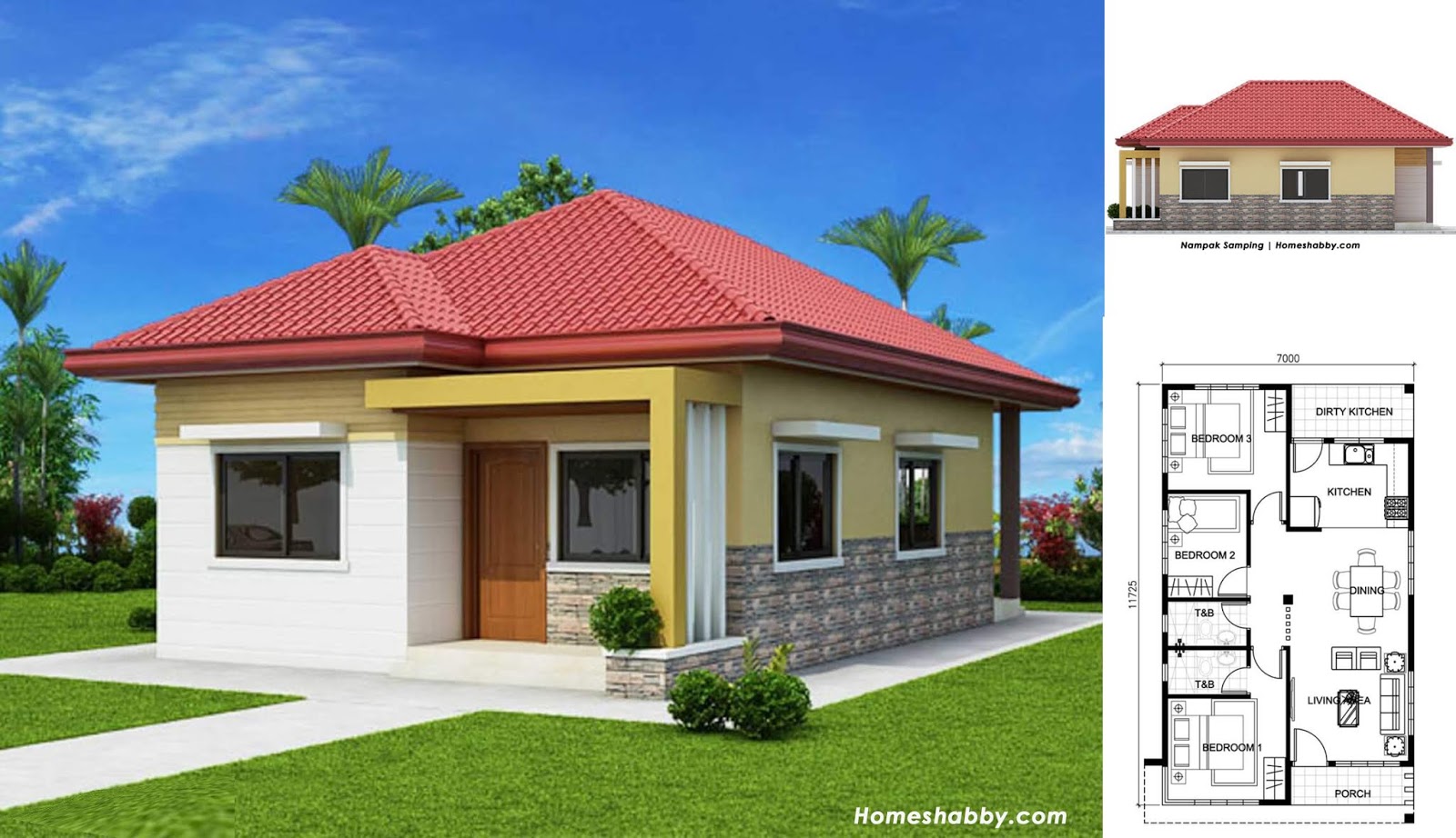 Desain Dan Denah Rumah Pedesaan Modern Minimalis Yang Cantik Dan Bikin Betah Homeshabbycom Design Home Plans
