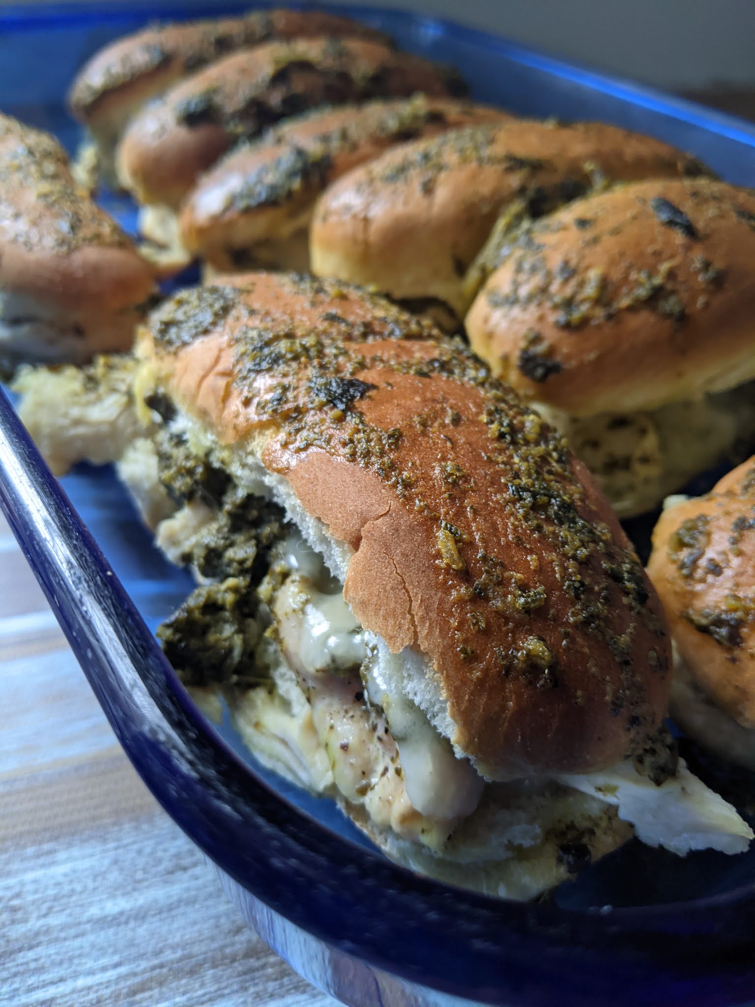 Pesto Chicken Sliders