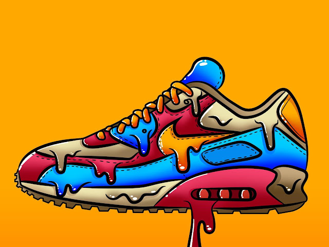 drip wallpaper nike